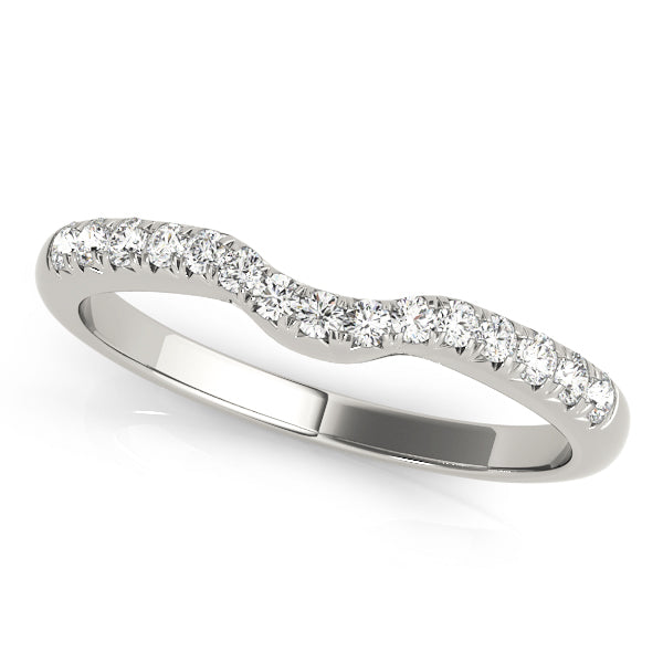 Curved Diamond Wedding Band · 0.18 ct tw