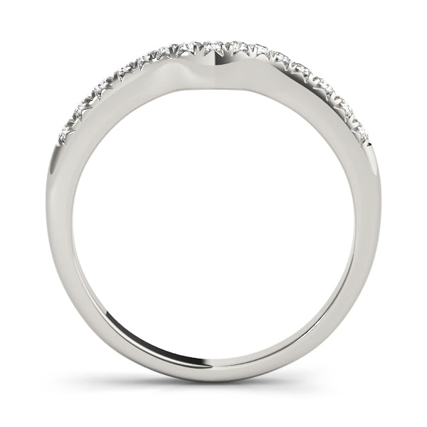 Curved Diamond Wedding Band · 0.18 ct tw