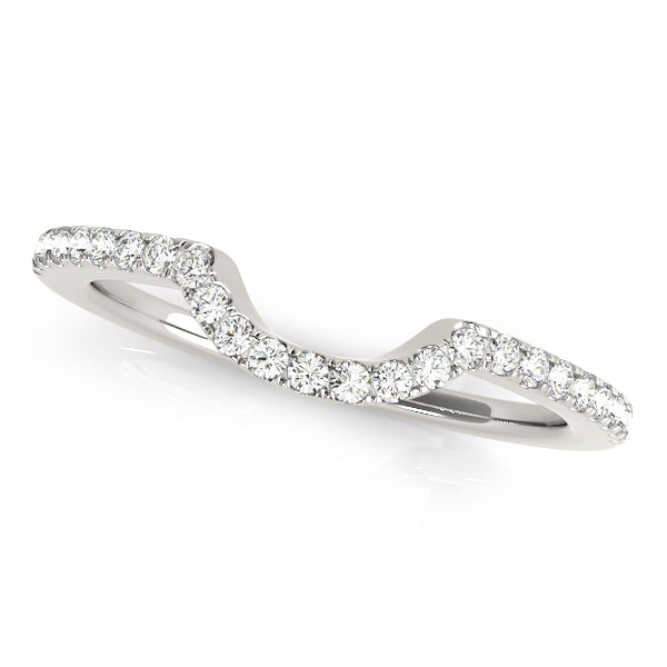 Curved Diamond Wedding Band · 0.12 ct tw