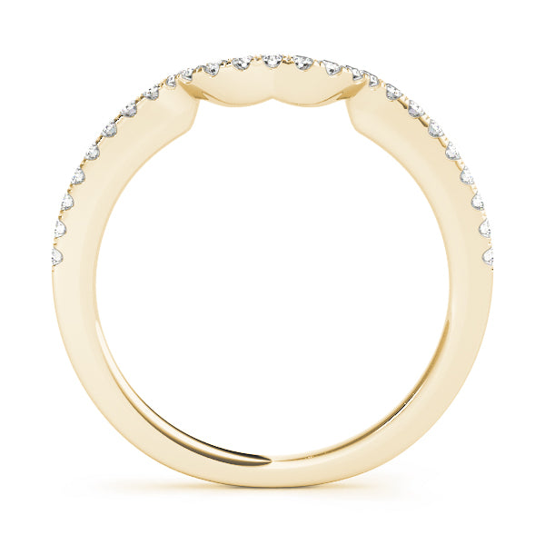 Curved Diamond Wedding Band · 0.12 ct tw