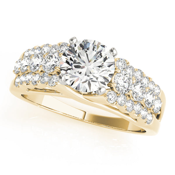 Multi-Row Diamond Engagement Ring · 0.64 ct tw