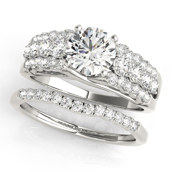 Multi-Row Diamond Engagement Ring · 0.64 ct tw