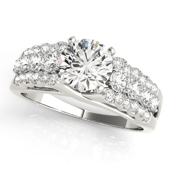 Multi-Row Diamond Engagement Ring · 0.64 ct tw