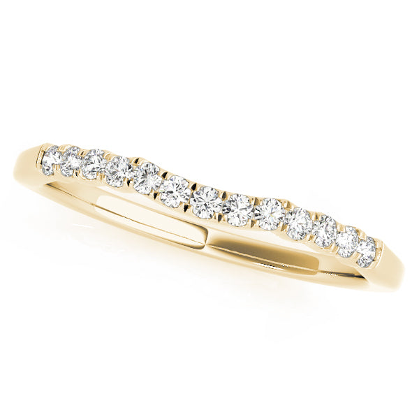 Curved Diamond Wedding Band · 0.10 ct tw