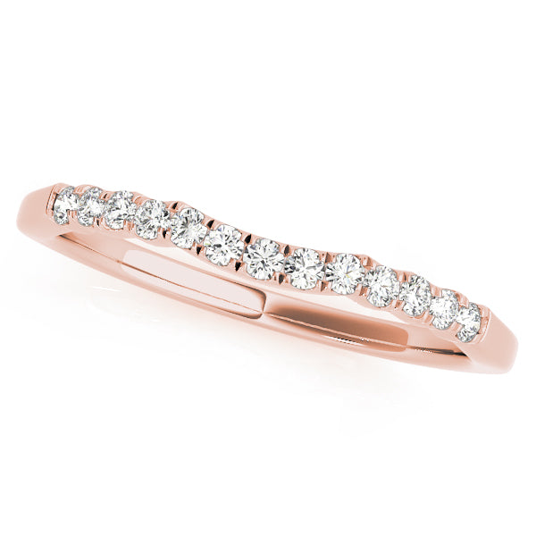 Curved Diamond Wedding Band · 0.10 ct tw