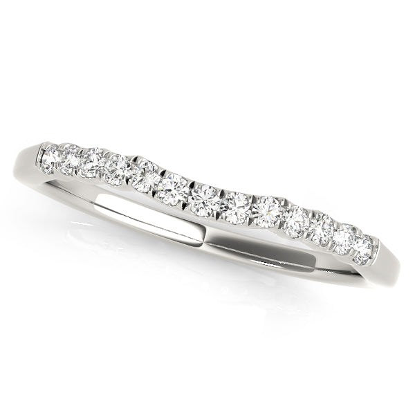 Curved Diamond Wedding Band · 0.10 ct tw
