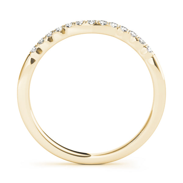 Curved Diamond Wedding Band · 0.10 ct tw