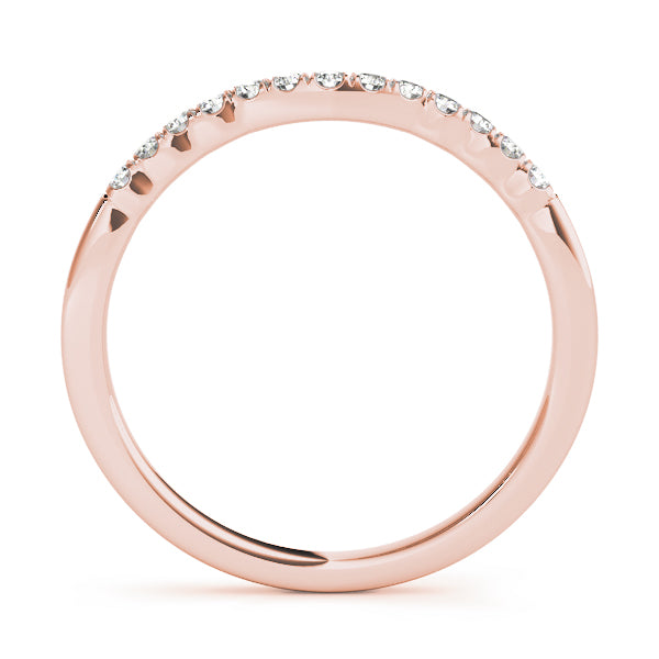 Curved Diamond Wedding Band · 0.10 ct tw