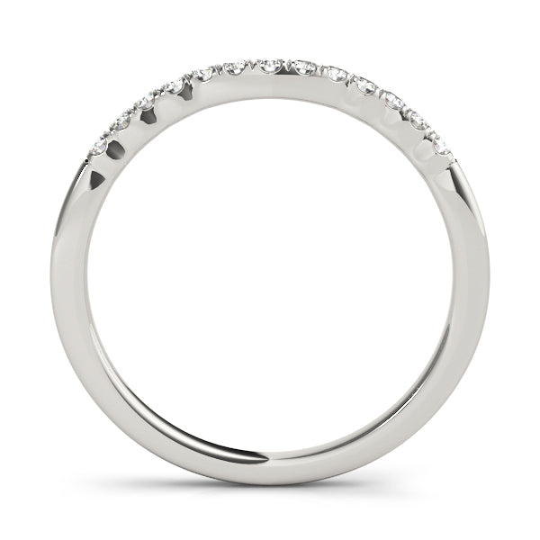 Curved Diamond Wedding Band · 0.10 ct tw