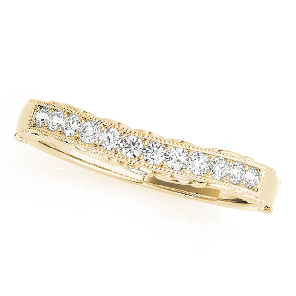 Curved Diamond Wedding Band · 0.15 ct tw