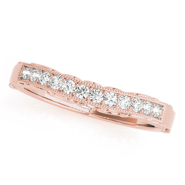 Curved Diamond Wedding Band · 0.15 ct tw