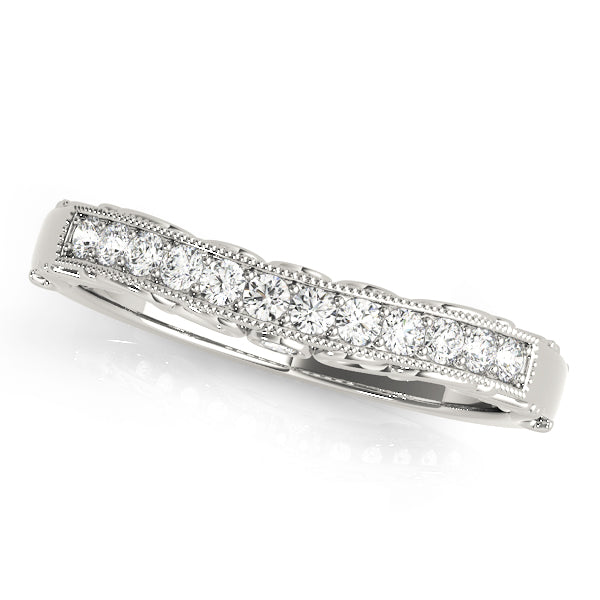 Curved Diamond Wedding Band · 0.15 ct tw