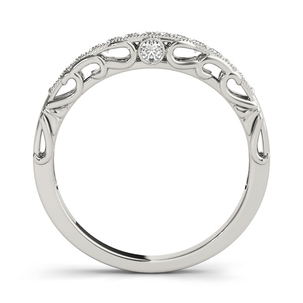 Curved Diamond Wedding Band · 0.15 ct tw