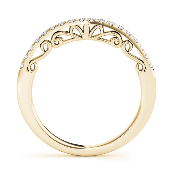 Curved Diamond Wedding Band · 0.27 ct tw