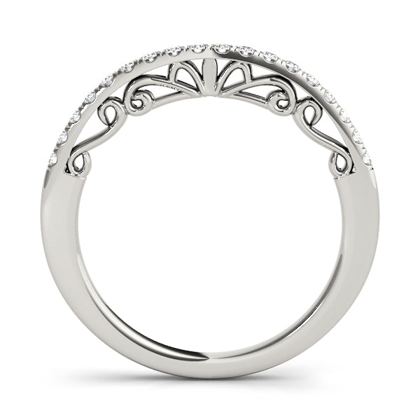 Curved Diamond Wedding Band · 0.27 ct tw