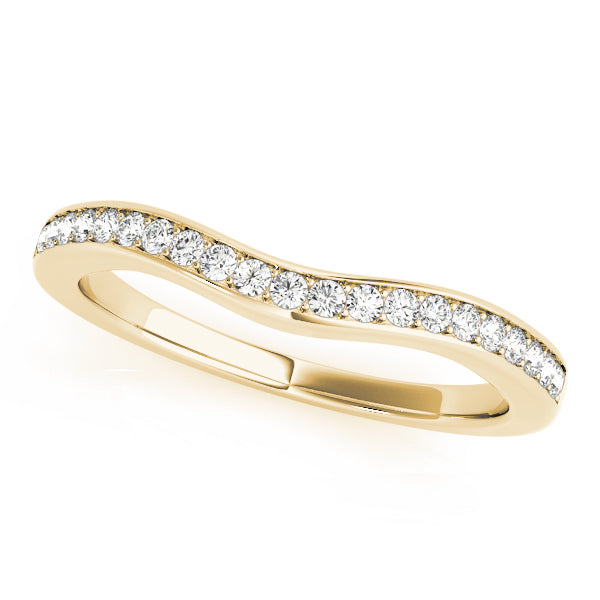 Curved Diamond Wedding Band · 0.16 ct tw