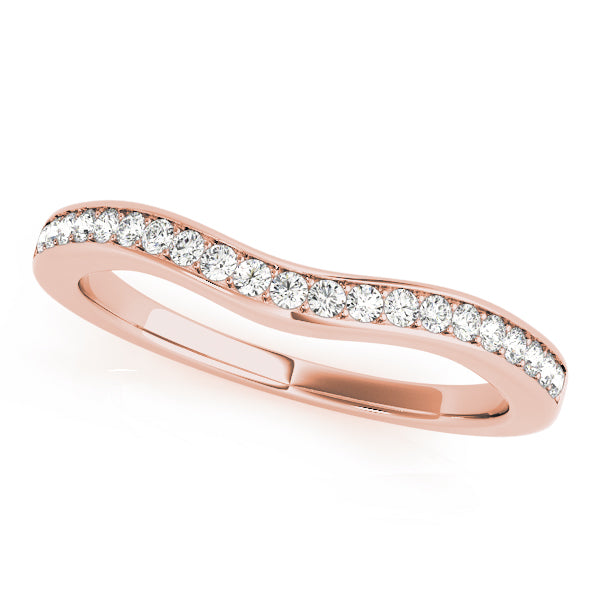 Curved Diamond Wedding Band · 0.16 ct tw