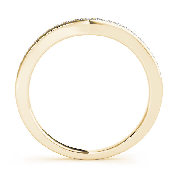 Curved Diamond Wedding Band · 0.16 ct tw