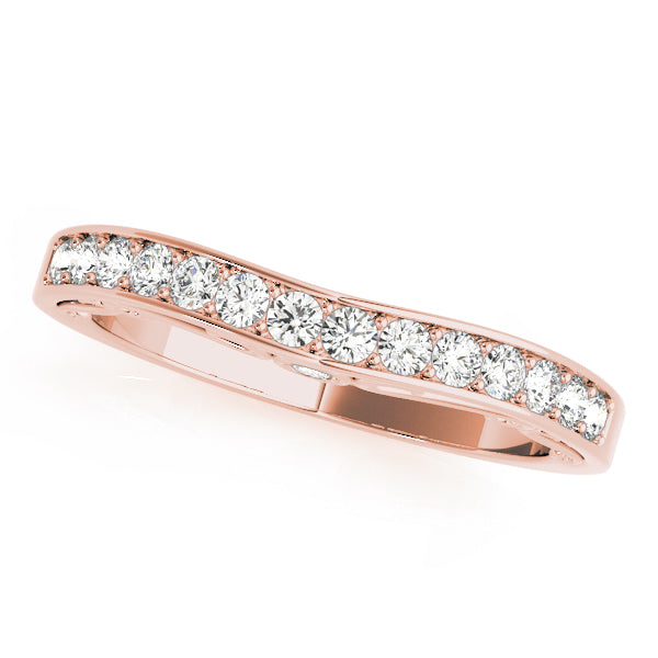 Curved Diamond Wedding Band · 0.28 ct tw