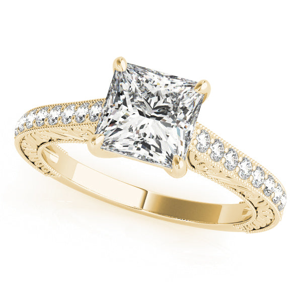Square Trellis Diamond Engagement Ring · 0.56 ct tw