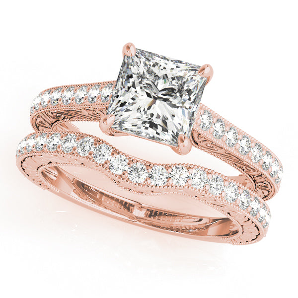 Square Trellis Diamond Engagement Ring · 2.04 ct tw