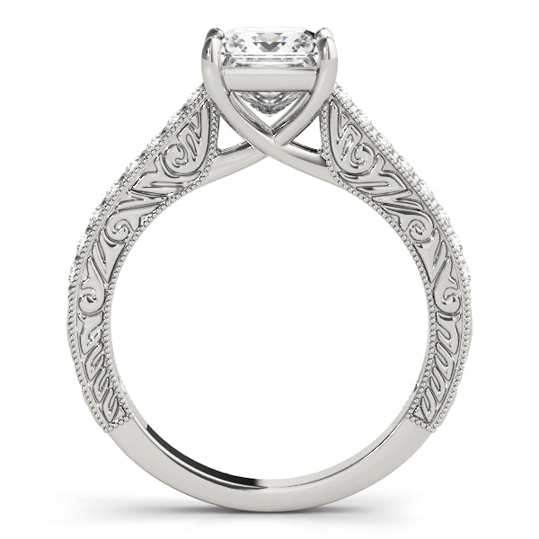 Square Trellis Diamond Engagement Ring · 0.56 ct tw