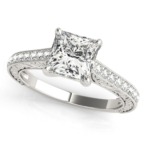 Square Trellis Diamond Engagement Ring · 1.74 ct tw