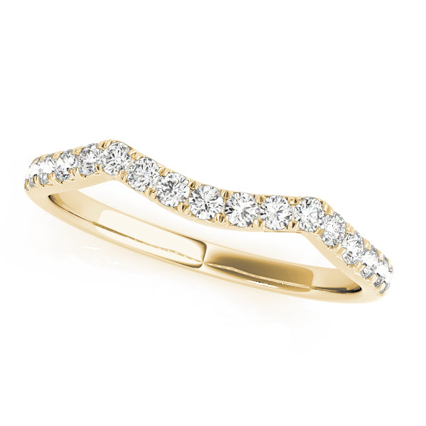 Curved Diamond Wedding Band · 0.26 ct tw