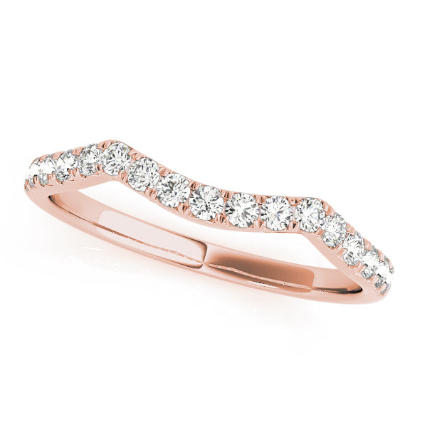 Curved Diamond Wedding Band · 0.26 ct tw