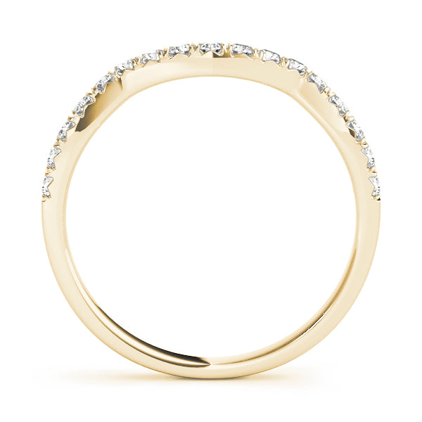 Curved Diamond Wedding Band · 0.26 ct tw