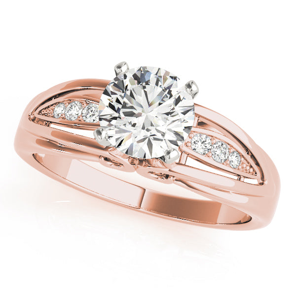 Single Row Prong Set Diamond Engagement Ring · 0.03 ct tw