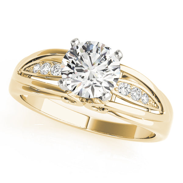 Single Row Prong Set Diamond Engagement Ring · 0.03 ct tw