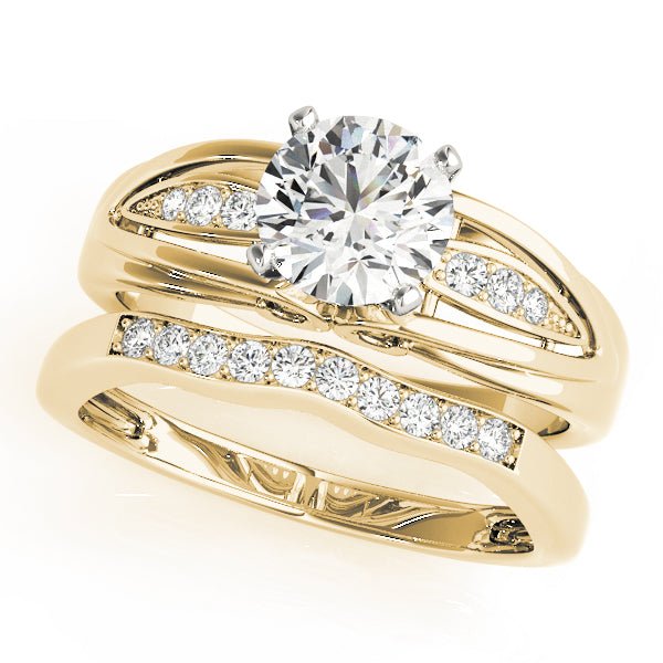 Single Row Prong Set Diamond Engagement Ring · 0.03 ct tw