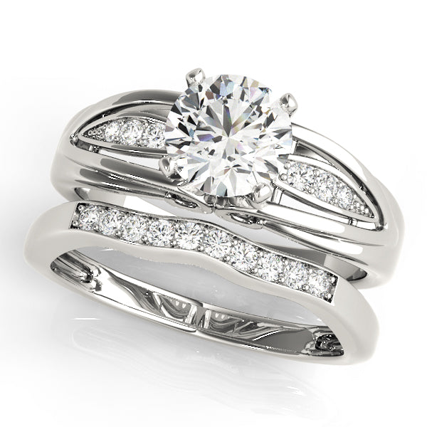 Single Row Prong Set Diamond Engagement Ring · 0.03 ct tw