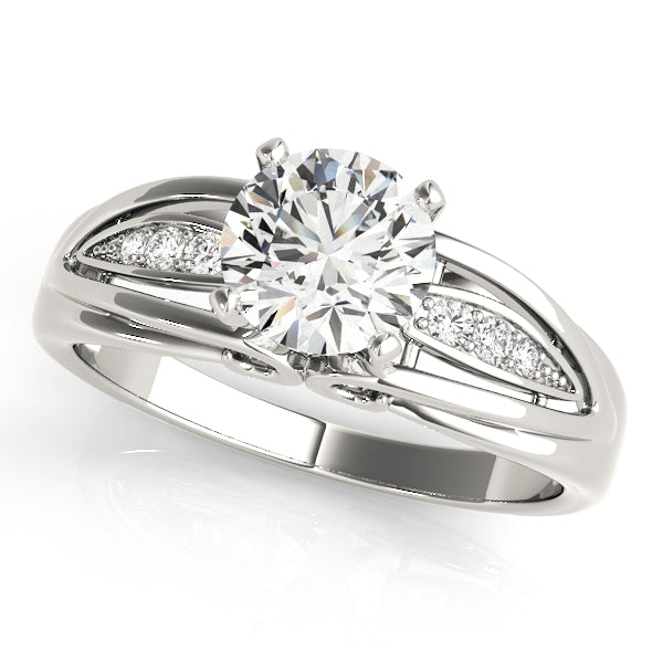 Single Row Prong Set Diamond Engagement Ring · 0.03 ct tw