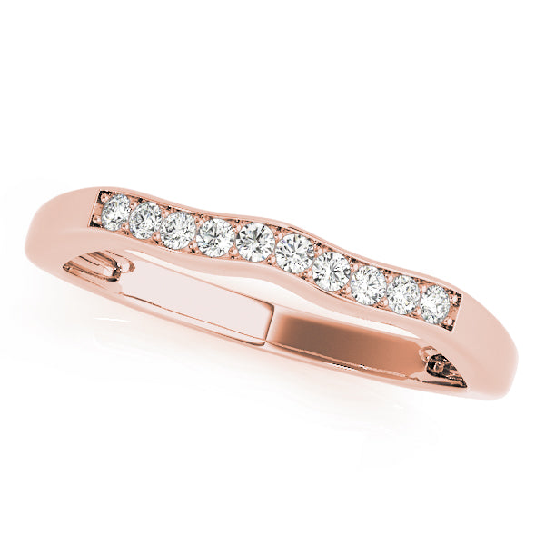 Curved Diamond Wedding Band · 0.06 ct tw
