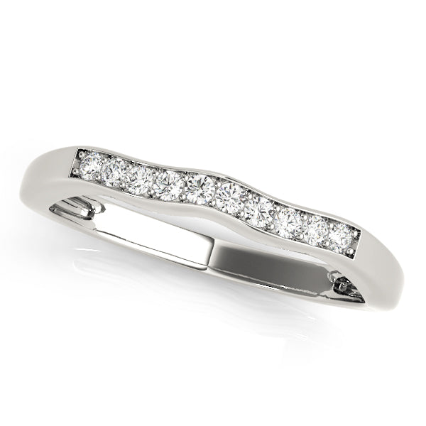 Curved Diamond Wedding Band · 0.06 ct tw