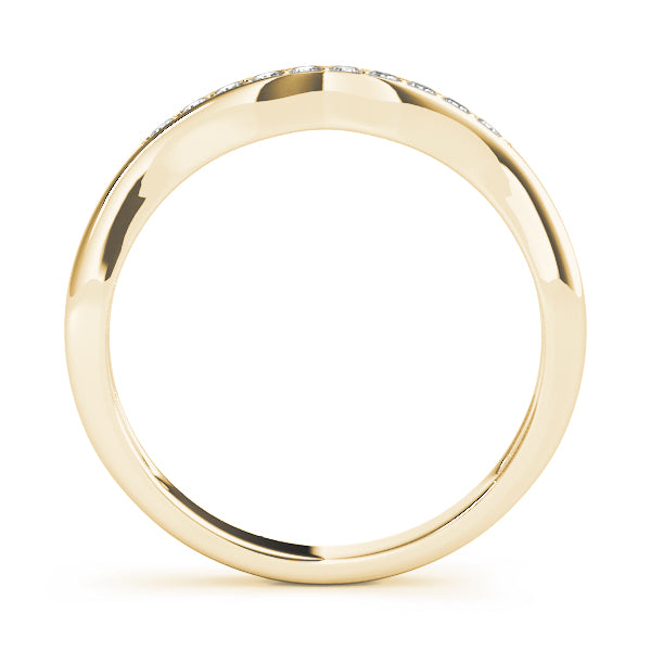 Curved Diamond Wedding Band · 0.06 ct tw