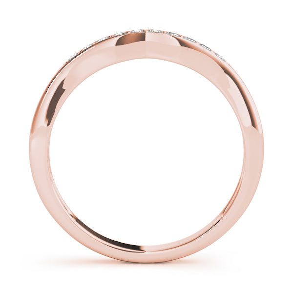 Curved Diamond Wedding Band · 0.06 ct tw