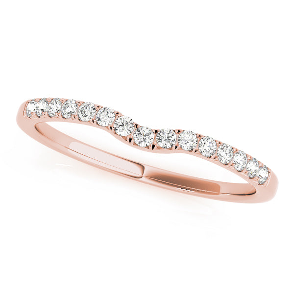 Curved Diamond Wedding Band · 0.11 ct tw
