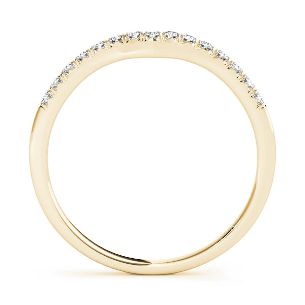 Curved Diamond Wedding Band · 0.11 ct tw