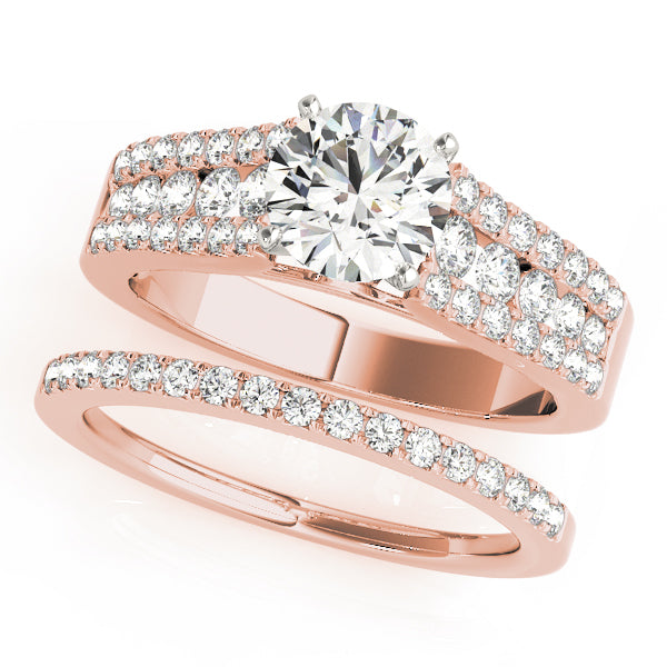 Multi-Row Diamond Engagement Ring · 0.58 ct tw