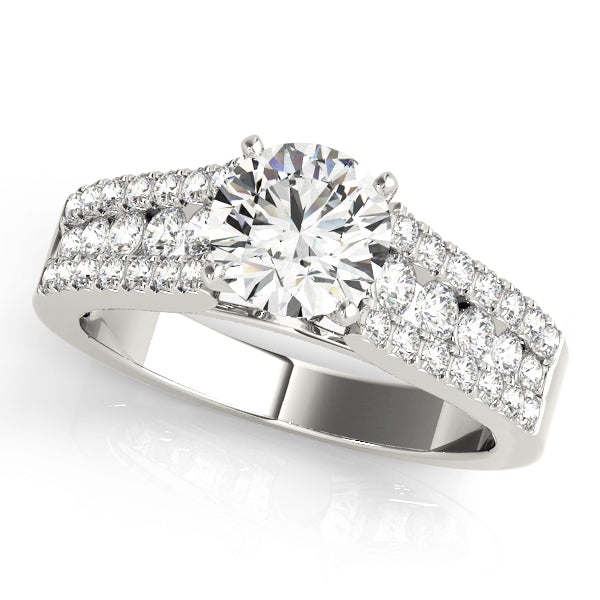 Multi-Row Diamond Engagement Ring · 0.58 ct tw