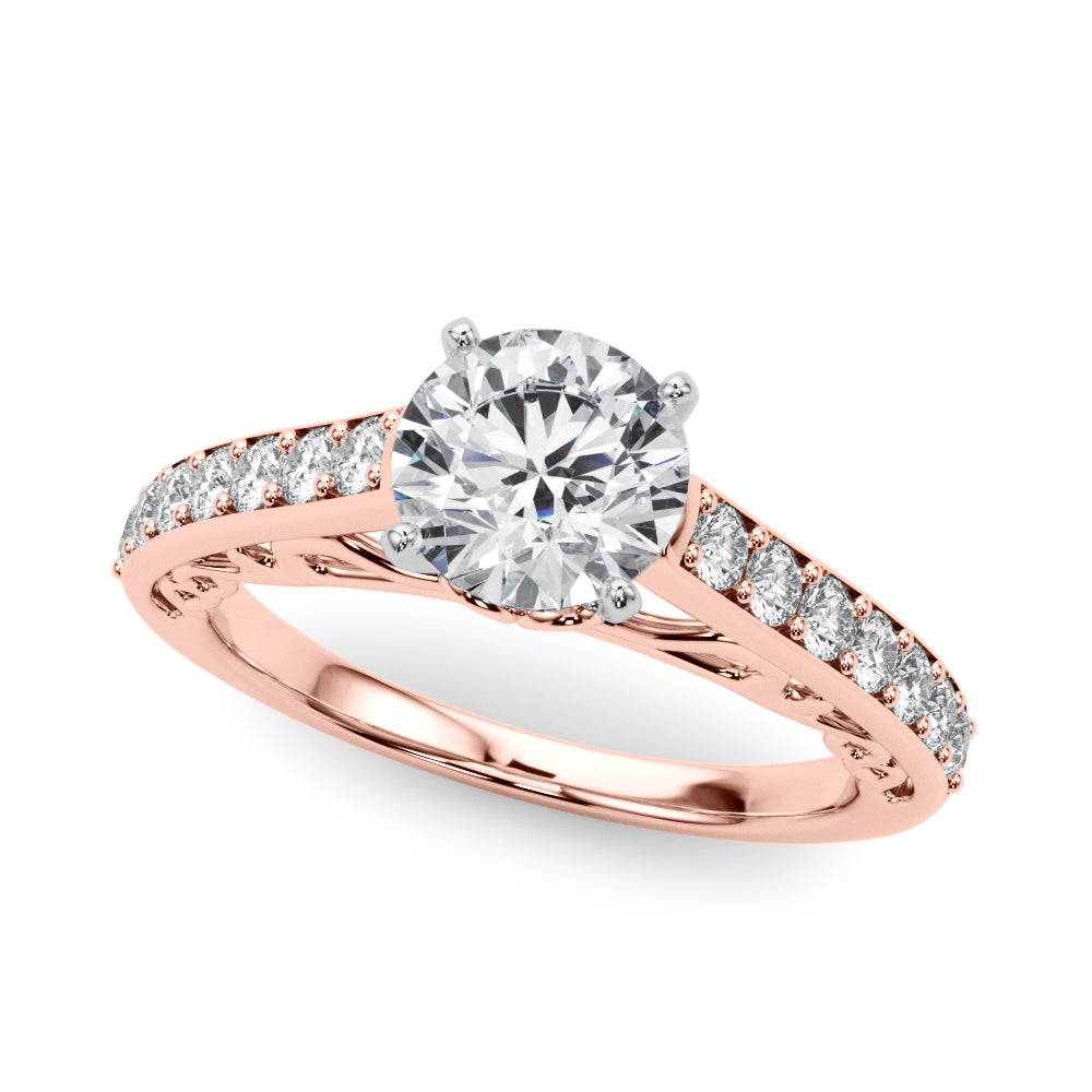 Single Row Prong Set Diamond Engagement Ring · 0.35 ct tw