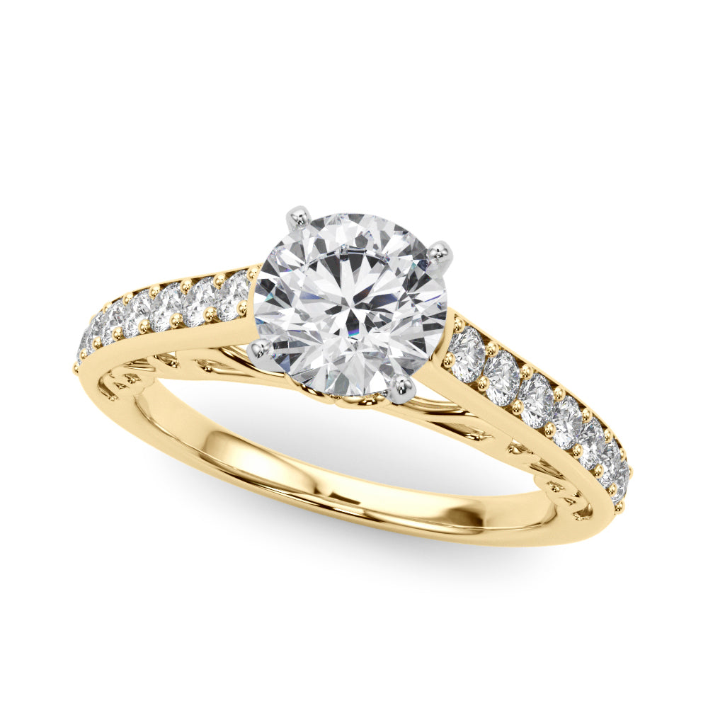 Single Row Prong Set Diamond Engagement Ring · 0.35 ct tw