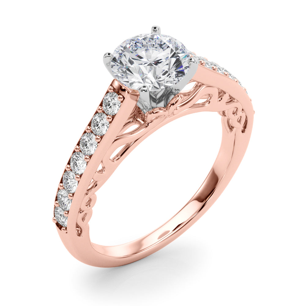 Single Row Prong Set Diamond Engagement Ring · 0.35 ct tw