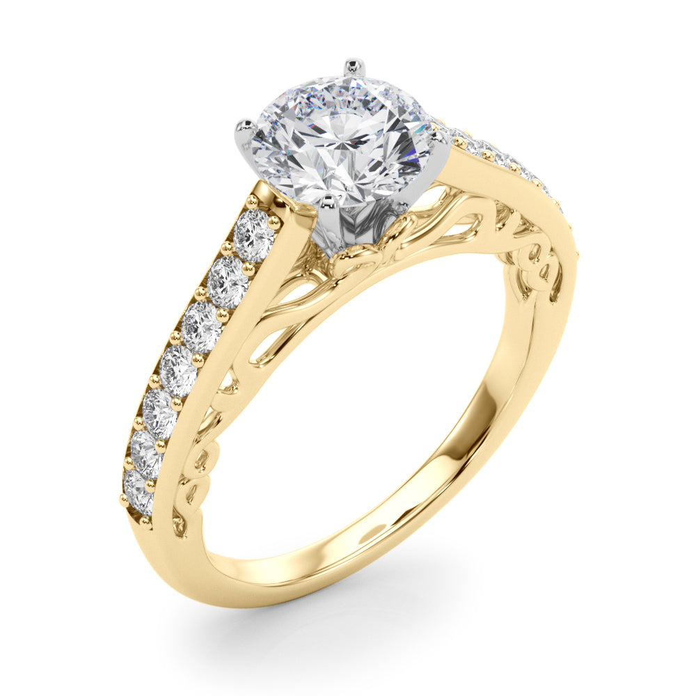 Single Row Prong Set Diamond Engagement Ring · 0.35 ct tw