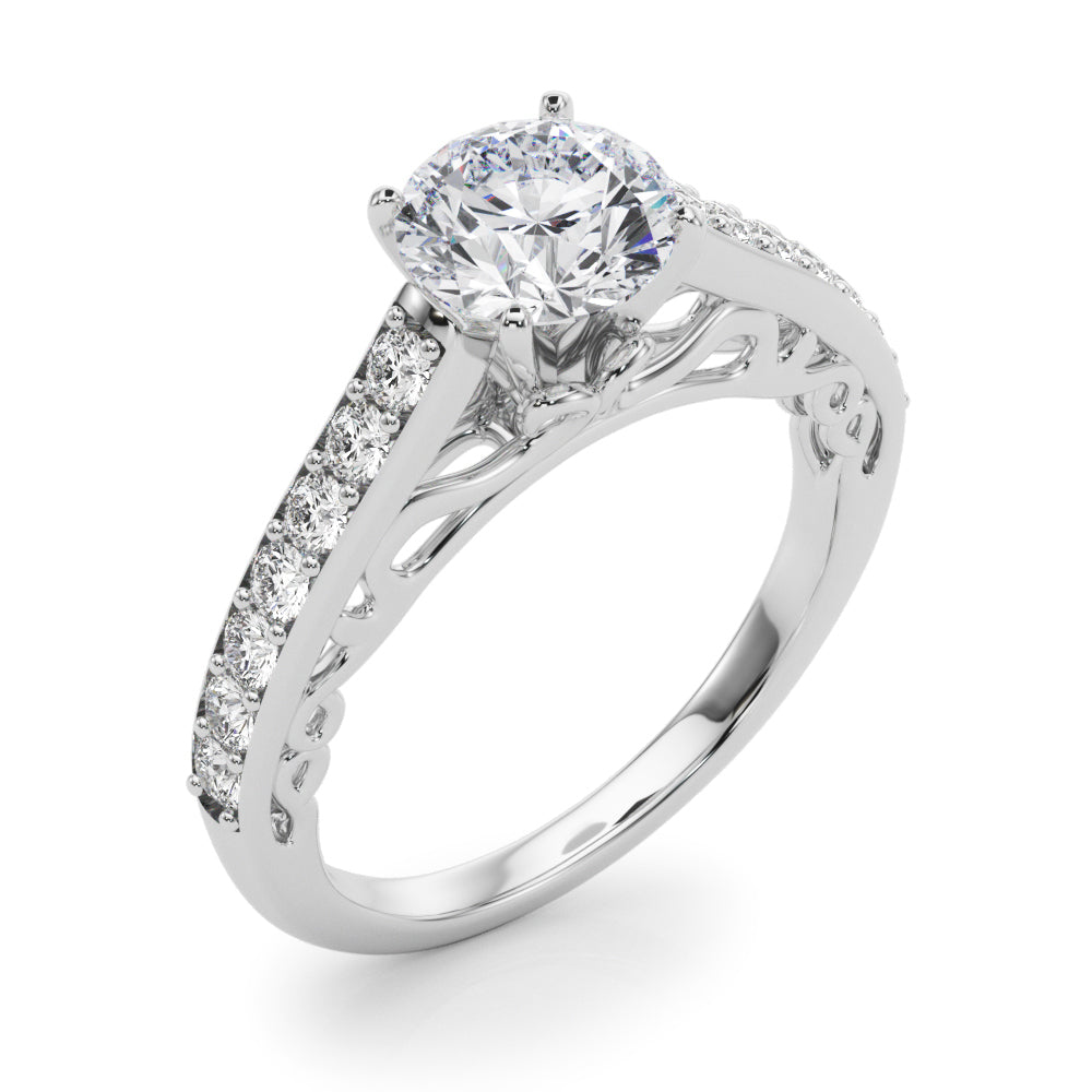 Single Row Prong Set Diamond Engagement Ring · 0.35 ct tw