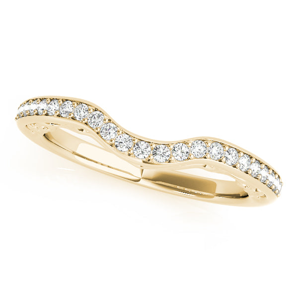 Curved Diamond Wedding Band · 0.17 ct tw