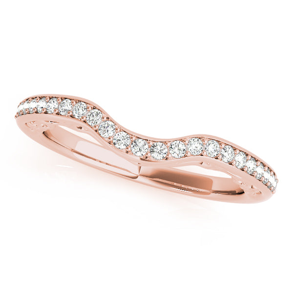 Curved Diamond Wedding Band · 0.17 ct tw